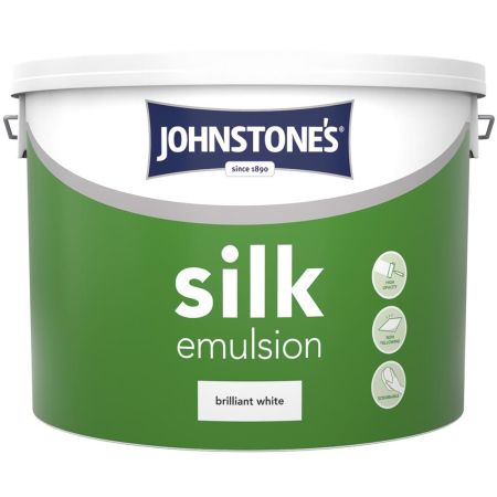 Johnstone's Retail Contract Silk Emulsion Brilliant White 10ltr