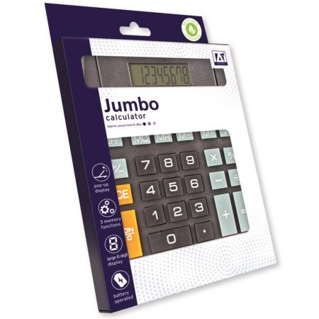 Black Jumbo Desk Calculator