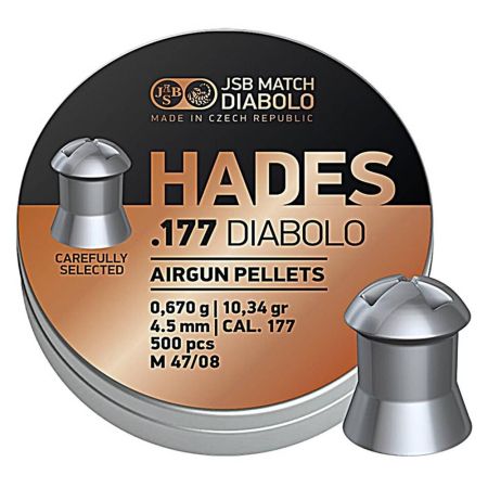 JSB Hades .177 Pellets 4.50, Tin of 500