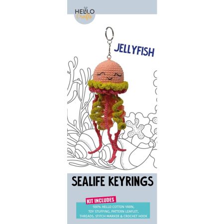 Jellyfish Keychain - Pink