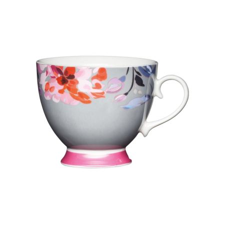 Kitchencraft Floral Border Footed Mug 400ml