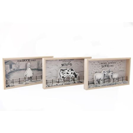 3D Wooden Farm Decoration