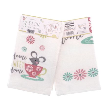 3 pack Tea Towels Sweet Home