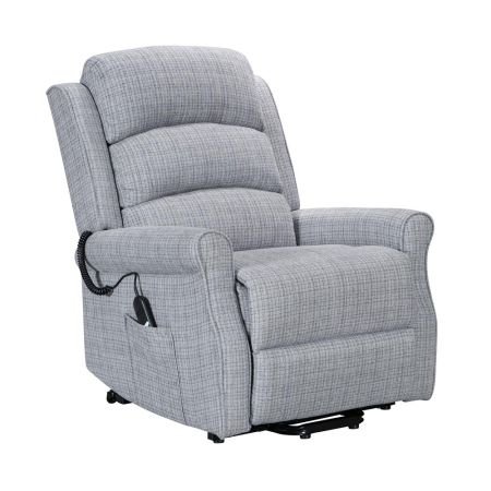 Baxter Dual Motor Chair in Grey Weave