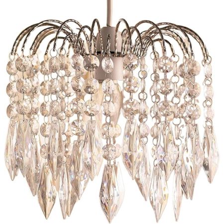 Crystal Chandelier Lampshade Diamond Drop Ceiling Light Shade