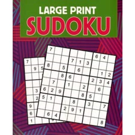 Large Print Sudoku (Purple & Green)