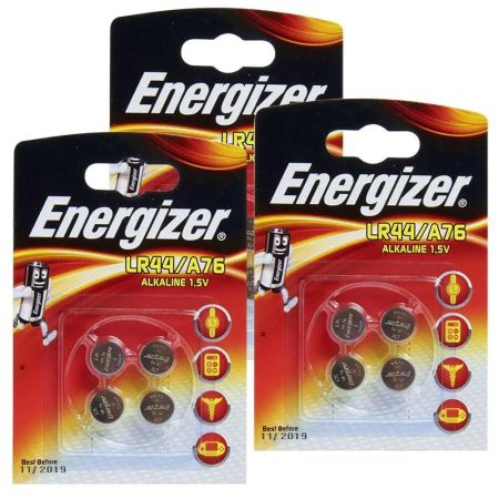 S9085 Energizer LR44/A76 Alkaline Coin Cell - Pack of 4