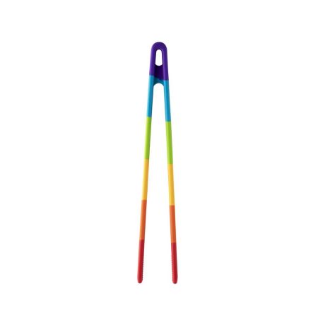 Silicone Tongs 29cm/ 11.5" - RAINBOW