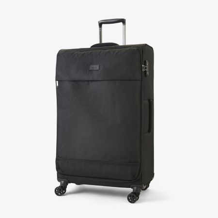 Rock Paris Black Large Suitcase