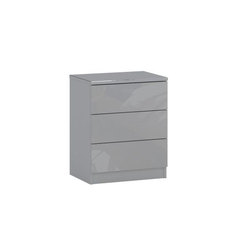 Lucerne Bedside Grey Glass