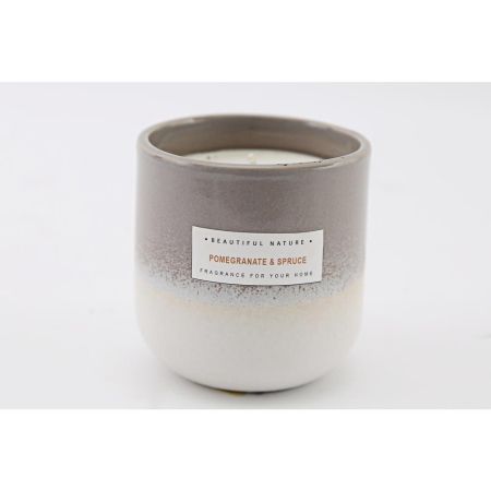 Grey Scented Candle Pot