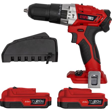 OLYMPIA X20S™ Combi Drill 20V 2 x 2.0Ah Li-ion