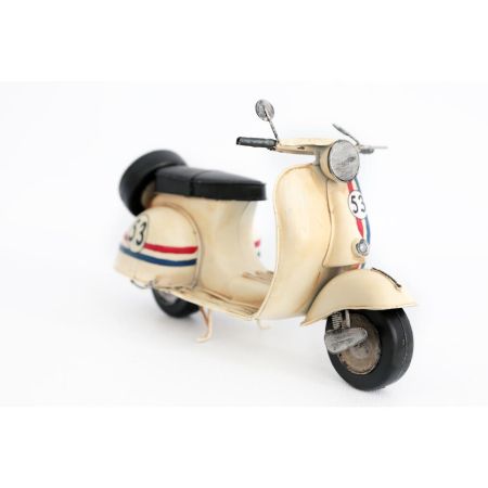 Cream Scooter Ornament