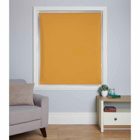 180cm x 175cm Drop Blackout Roller Blind OCHRE