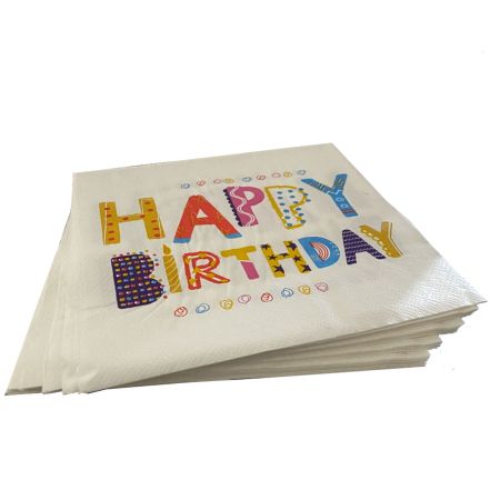 Happy Birthday Paper Napkins 20pk