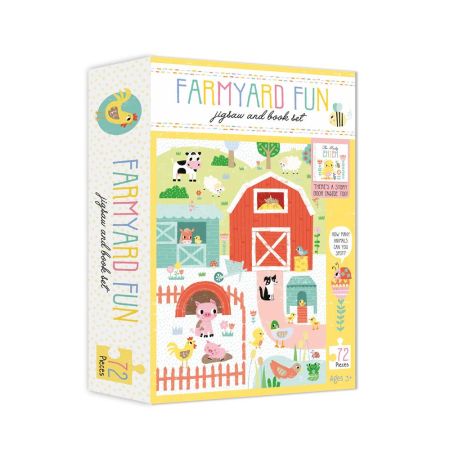 Puzzle And Book Box - Farmyard Fun