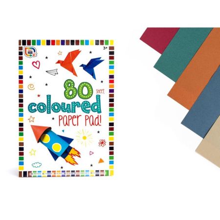 80 Sheet Colour Paper Pad