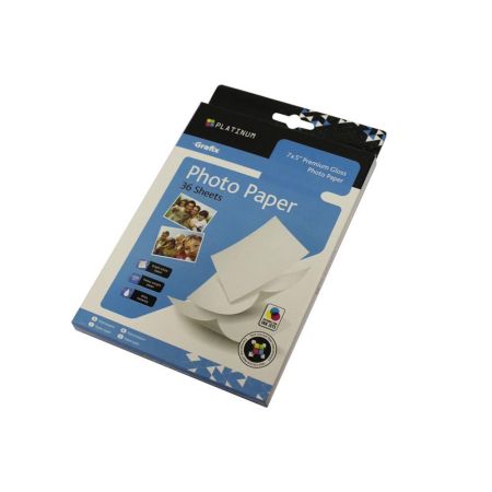 Platinum - 7 X 5 Gloss Paper  220 Gsm Pack 36