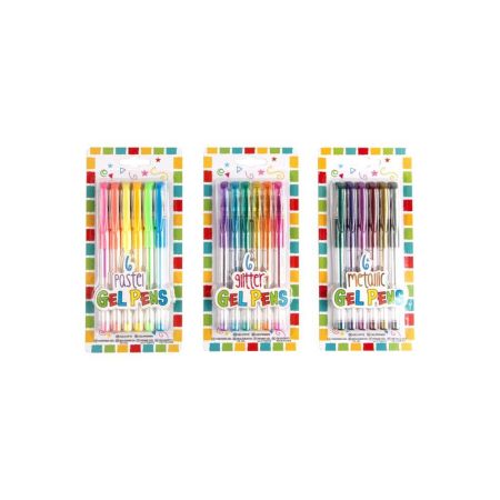 6Pk Gel Pens