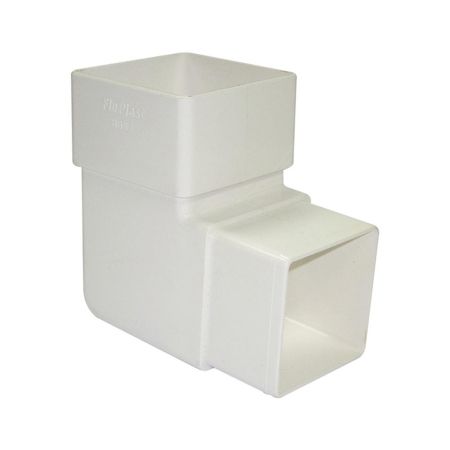 Floplast RBS1 65mm White Sq.90* Bend