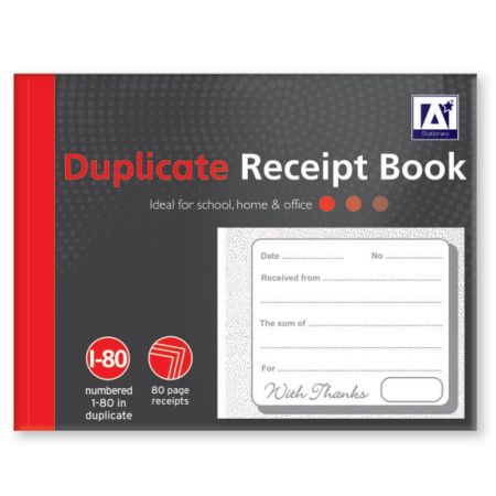 Duplicate Receipt Book