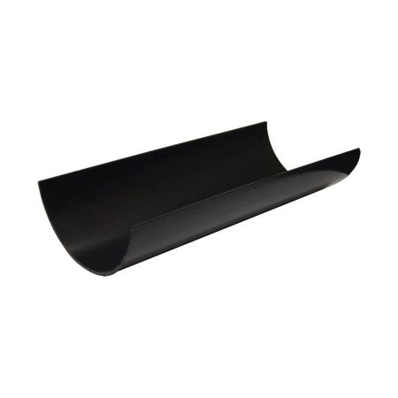 Floplast RG4B Black Half Round Gutter - 4Mtr