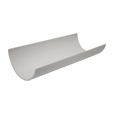 Floplast RG4 112mm White Half Round Gutter