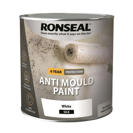 Ronseal Anti Mould Paint Silk White 2.5lt