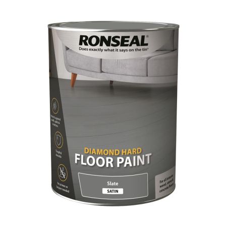 Ronseal Diamond Hard Floor Paint Slate 5lt