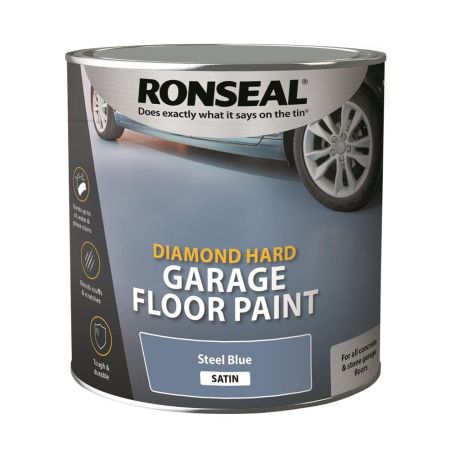 Ronseal Diamond Hard Garage Floor Paint Steel Blue 2.5L