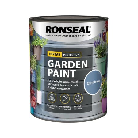 Ronseal Garden Paint Cornflower 750ml