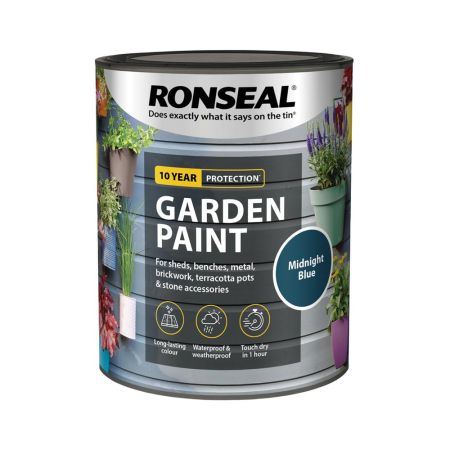 Ronseal Garden Paint Midnight Blue 750ml