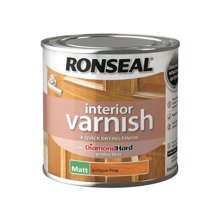 Ronseal Interior Varnish Matt Antique Pine 250ml