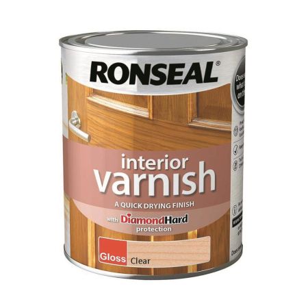 Ronseal Interior Varnish Gloss Clear 750ml