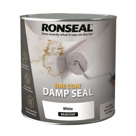 Ronseal One Coat Damp Seal White 250ml