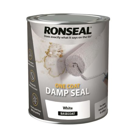 Ronseal One Coat Damp Seal White 750ml