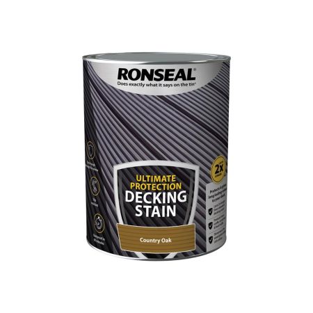 Ronseal Quick Drying Decking Stain Country Oak 5L