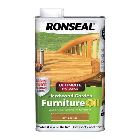 Ronseal Hardwood Furn Oil Natural Oak 1L