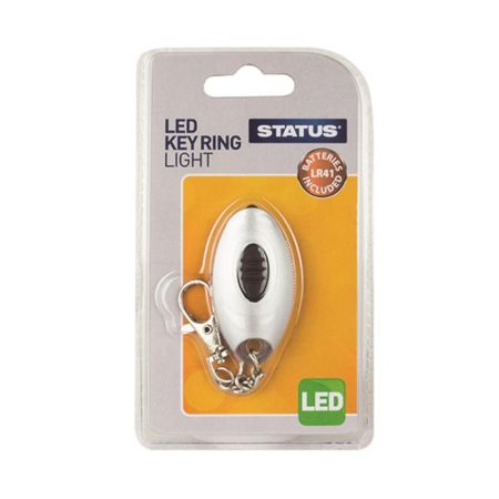 Status LED Keyring Light Silver