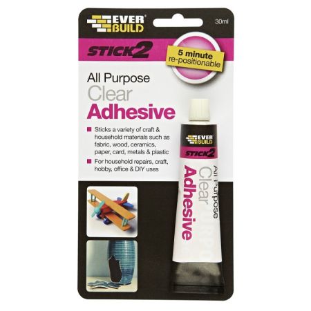 Everbuild Stick 2 All Purpose Clear Adhesive