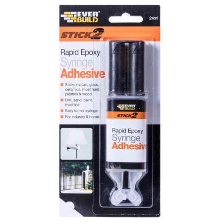 Everbuild Stick 2 Rapid Epoxy Syringe