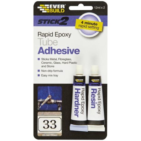 Everbuild Stick 2 Rapid Epoxy Tube