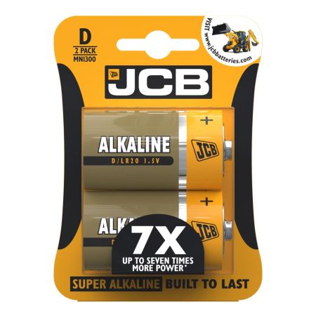 S5340 JCB D Size Super Alkaline - Pack of 2