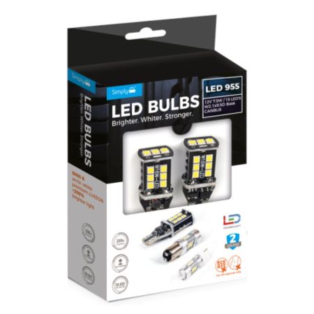 955 15 Led White Canbus