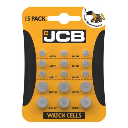 S9715 JCB Coin Cell Mix - Pack of 15