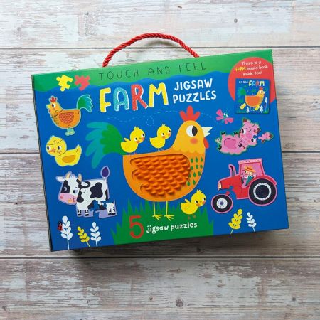 Touch And Feel Puzzle And Book Set - Farm