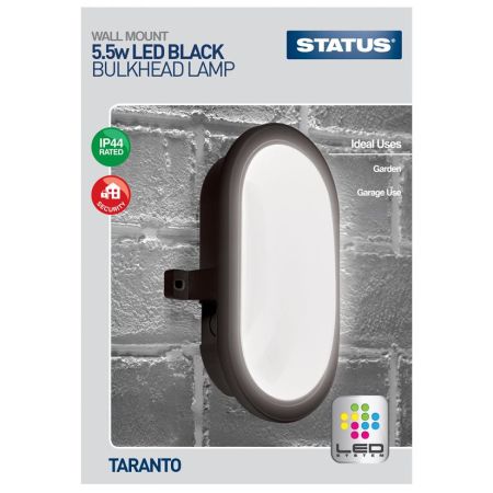 Status Taranto Bulk Head LED 5w Black