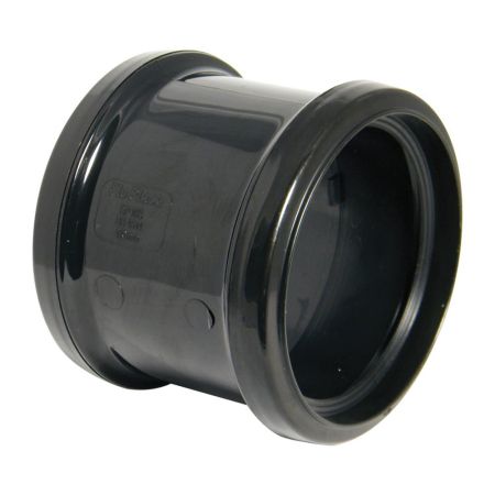 Floplast SP105 110mm Black Coupling-Ds