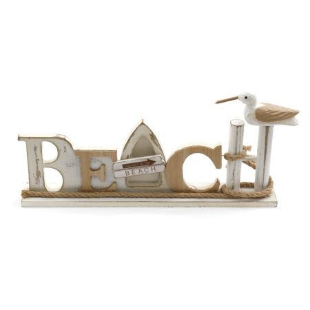  'Beach' Standing Plaque