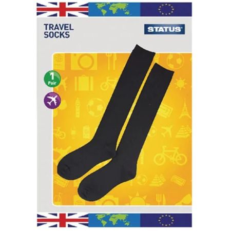 Status Travel Socks - Black - Shoe Size 6-9